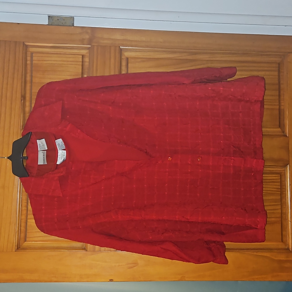 Plus Size Button Front Blouse - image 1